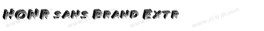 HONR sans Brand Extr字体转换